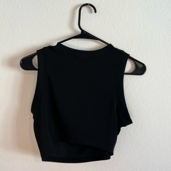 Mng Women's White Ribbed Crop Top - Size M - Picture 4 of 8